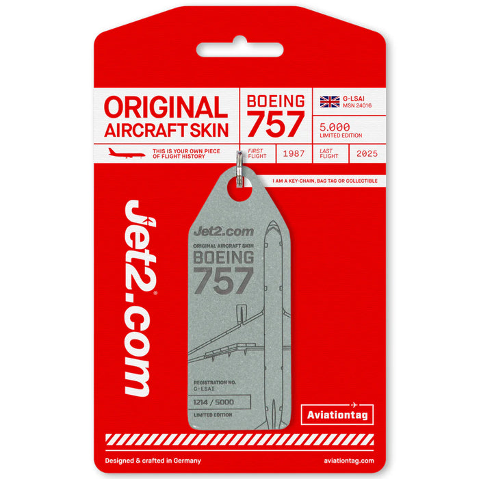 Ключодържател Aviationtag x Jet2 Boeing 757-200 Edition