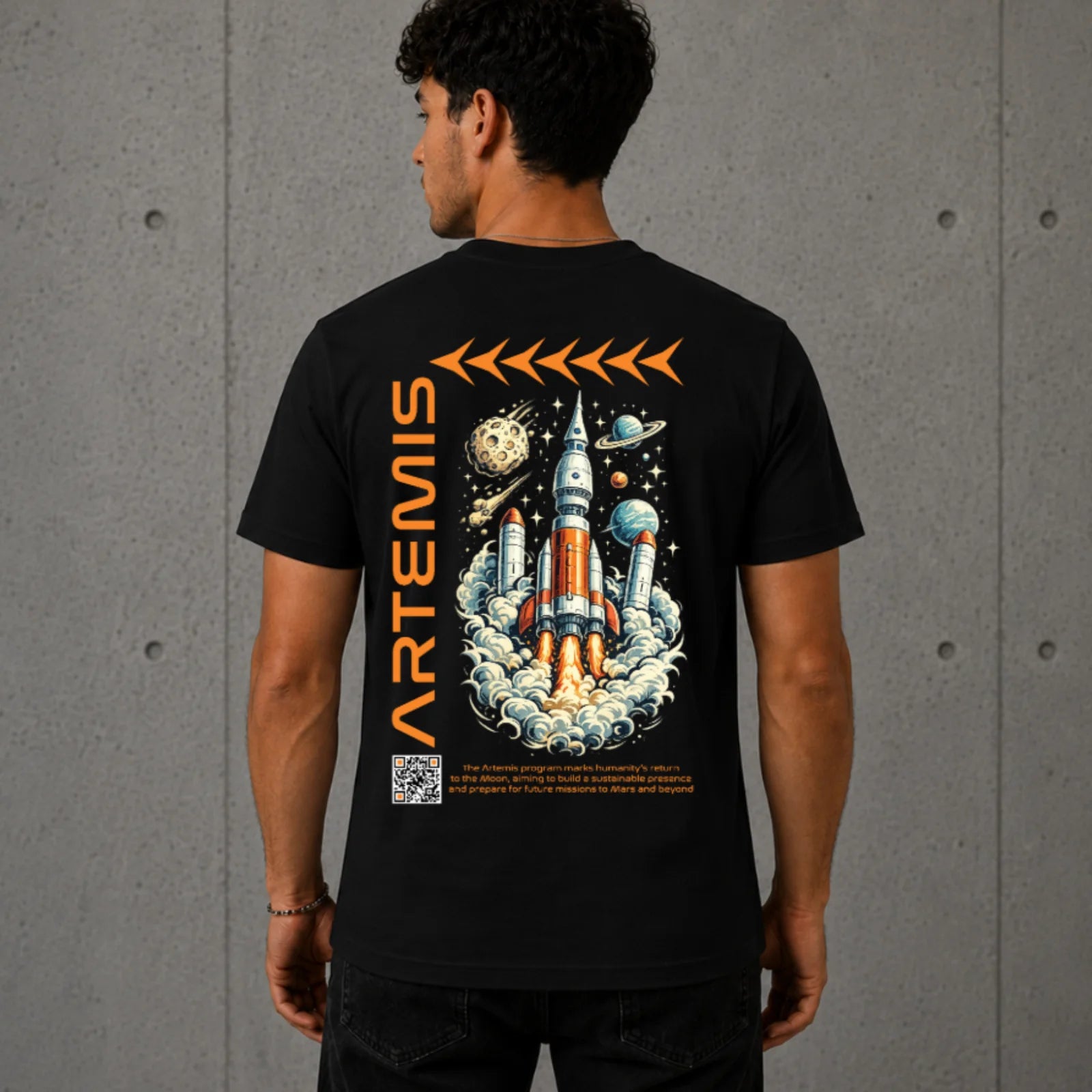 Космическа Тениска “ARTEMIS” + Космическа Храна Подарък