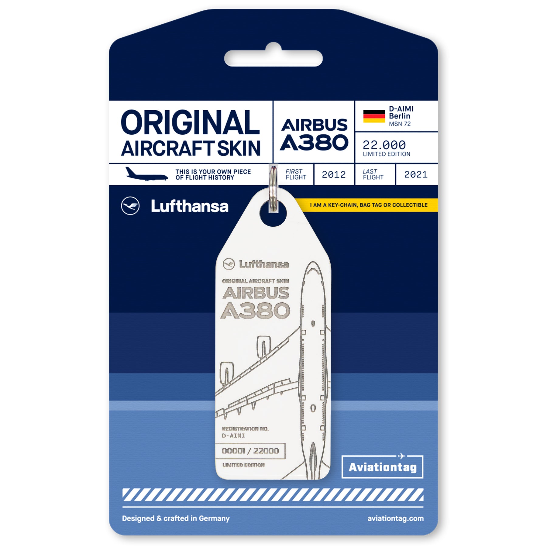 Ключодържател Lufthansa Airbus A380 - D-AIMI