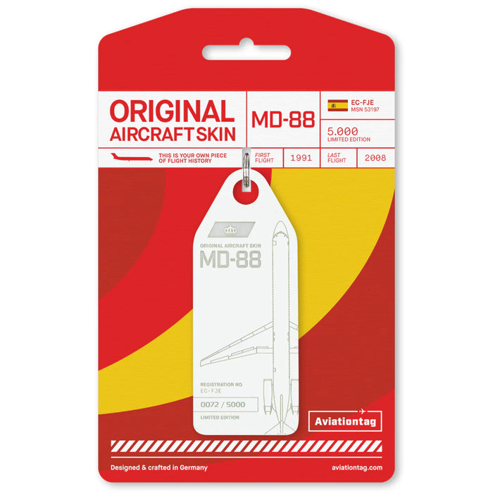 Ключодържател Aviationtag x Iberia McDonnell Douglas MD-88 Edition
