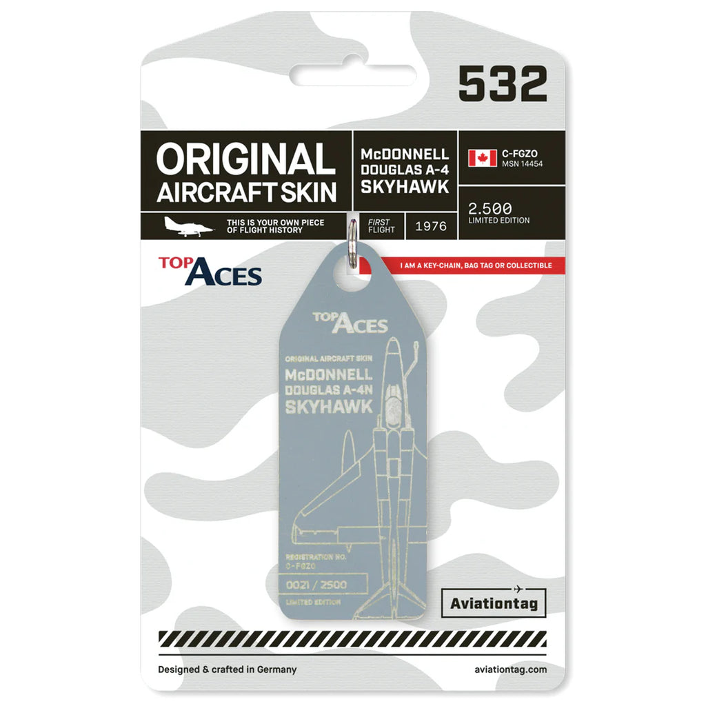 Ключодържател Aviationtag x Top Aces McDonnell Douglas A-4 Skyhawk Edition