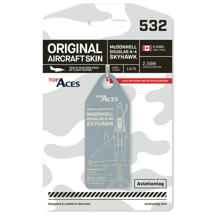 Ключодържател Aviationtag x Top Aces McDonnell Douglas A-4 Skyhawk Edition