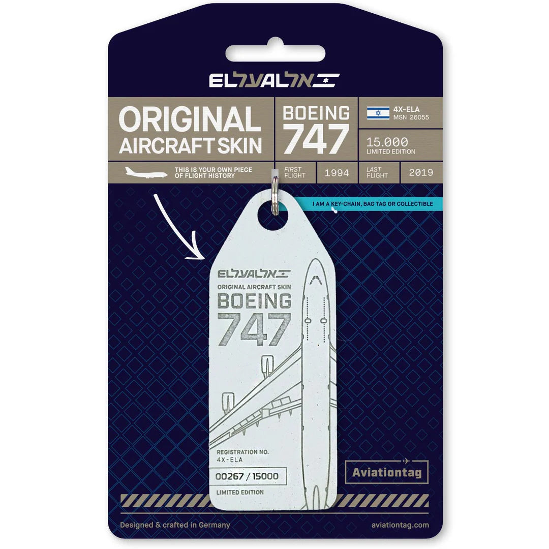 Ключодържател Aviationtag x El Al Boeing 747-400 Edition