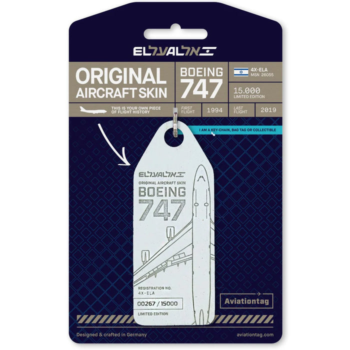 Ключодържател Aviationtag x El Al Boeing 747-400 Edition