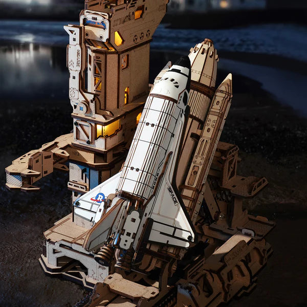 ROKR Space Shuttle | 3D дървен пъзел совалка