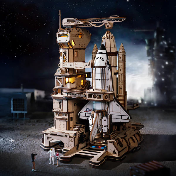 ROKR Space Shuttle | 3D дървен пъзел совалка