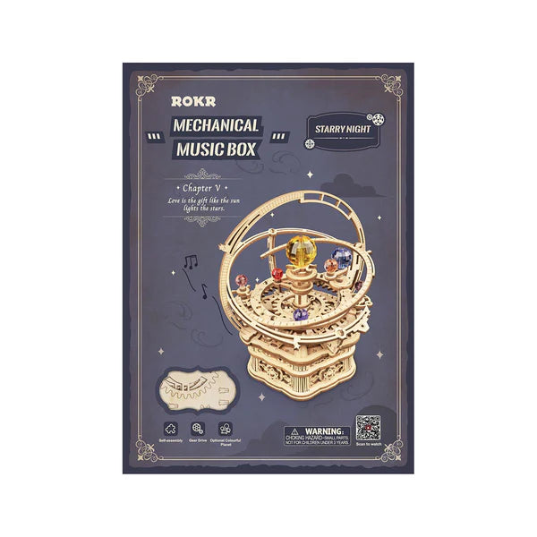 ROKR Starry Night | Orrery Music Box 3D Puzzle