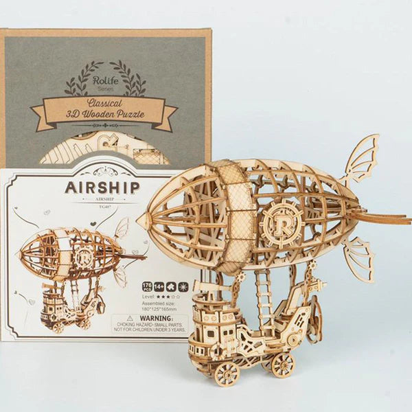 Rolife Airship Model | 3D дървен дирижабъл