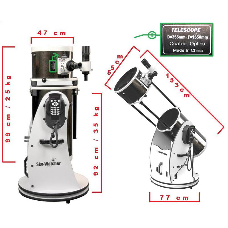 Добсънов телескоп Sky-Watcher 355/1600 Skyliner FlexTube BlackDiamond DOB