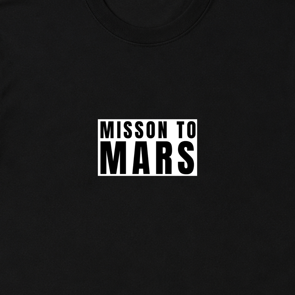 Tениска - MISSION TO MARS (черна)