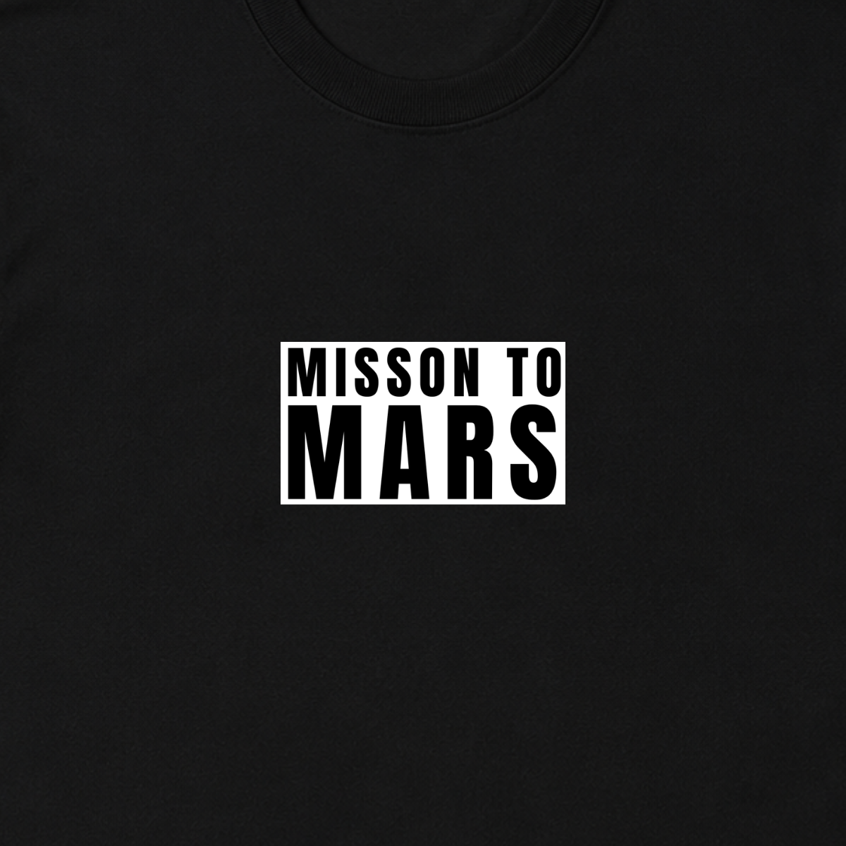 Tениска - MISSION TO MARS (черна)