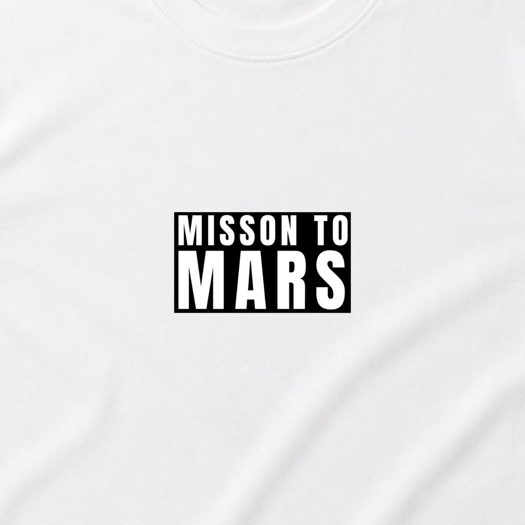 Tениска - MISSION TO MARS (бяла)